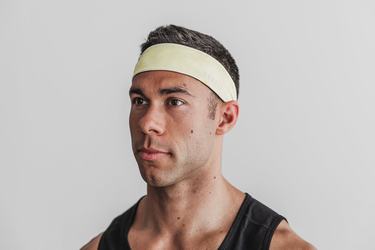 Nobull Headband 2" Tie-Dye Men's Headband Yellow | Australia (HY0769)